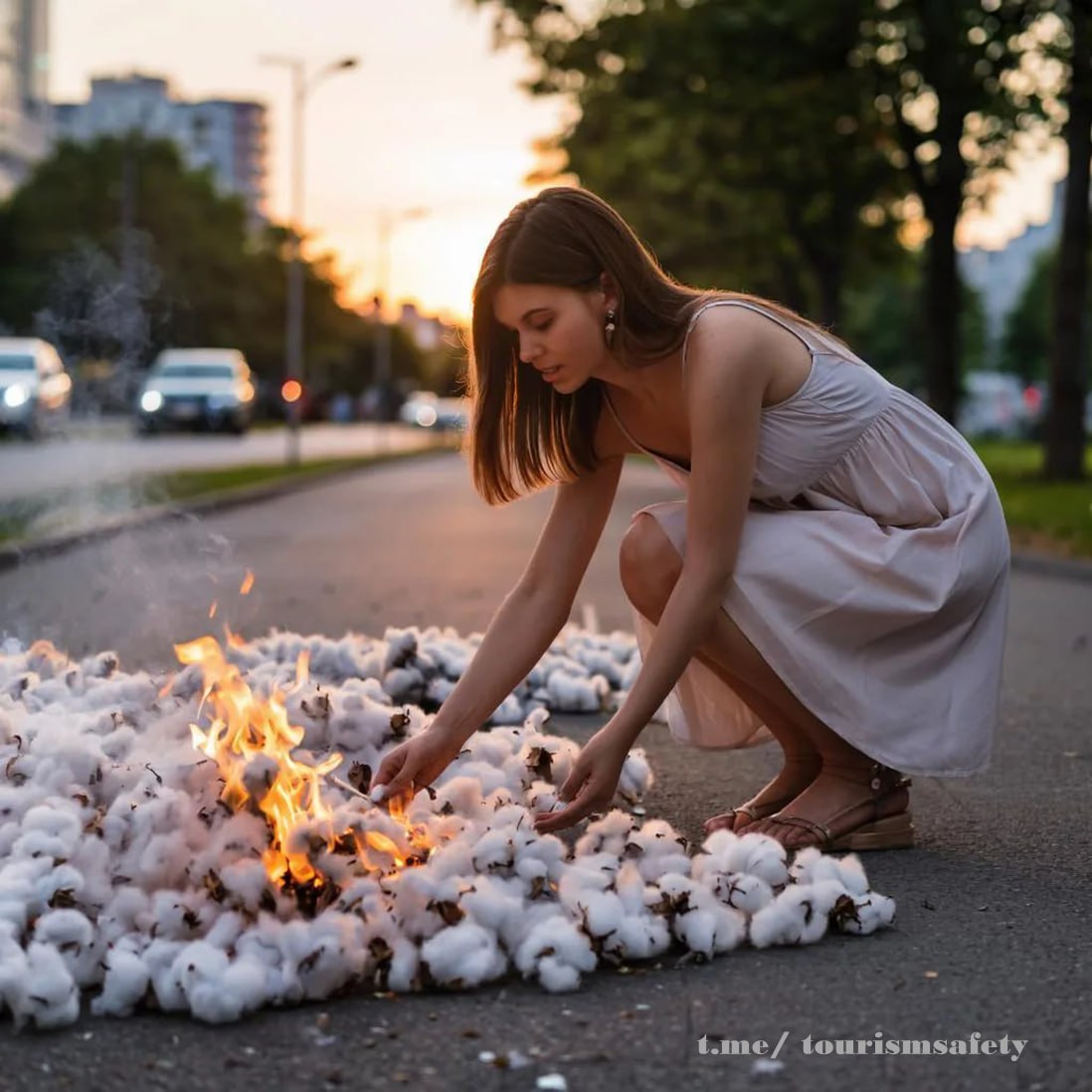 Российская туристка получила условный срок за поджог тополиного пуха  Южнокорейский суд приговорил российскую туристку к условному сроку за поджог тополиного пуха в парке Сеула Об этом сообщил телеканал YTN со ссылкой на представителей юридических кругов сообщает ТАСС  Восточный окружной суд Сеула признал российскую гражданку виновной в пожаре который случился в Сеульском лесу 11 июня этого года и приговорил ее к шести месяцам заключения с отсрочкой исполнения в один год По версии следствия вечером около 16 00 по местному времени девушка возрастом от 20 до 30 лет прогуливалась по парку заметила тополиный пух на земле и по информации YTN якобы находясь в состоянии алкогольного опьянения решила поджечь его с помощью зажигалки  При этом агентство Newsis сообщая об этом инциденте в июне отметило что фигуранты дела не были пьяны По результатам полицейской проверки в отношении двух человек употребление алкоголя или наркотиков подтверждено не было подчеркнуло тогда агентство  Туристка не стала обращаться в экстренные службы и решила покинуть место происшествия Телеканал отмечает что огонь охватил территорию площадью около 500 кв м его удалось потушить только через час Южнокорейские СМИ отмечают что даже малейшая искра могла вызвать пожар поскольку пух плотно покрывал землю и вокруг лежали сухие ветки и листья Подсудимая осознавала что тополиный пух легко загорается несмотря на это из любопытства она подожгла пух В этом можно увидеть умысел совершить поджог заявили в суде Она понимала высокий риск распространения огня но не обратилась в экстренные службы и скрылась с места происшествия Она несет немалую ответственность за то что подорвала общественную безопасность и спокойствие заключил суд Telegram канал Безопасность туризма 24 7 с вами Подпишись Фото ИИ