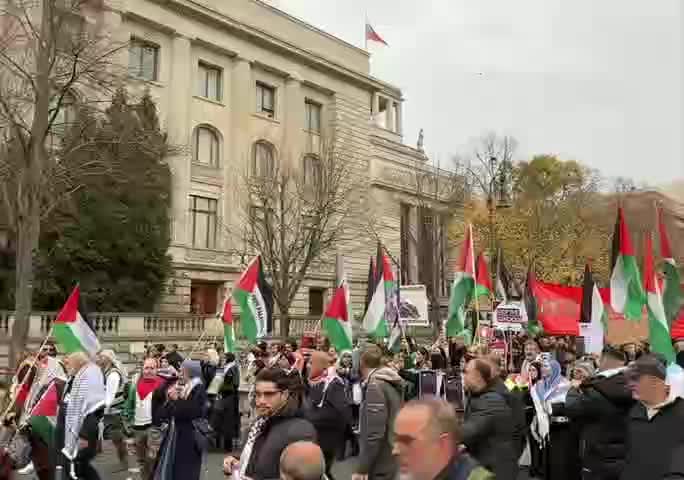 Демонстрация в Берлине в поддержку Палестины