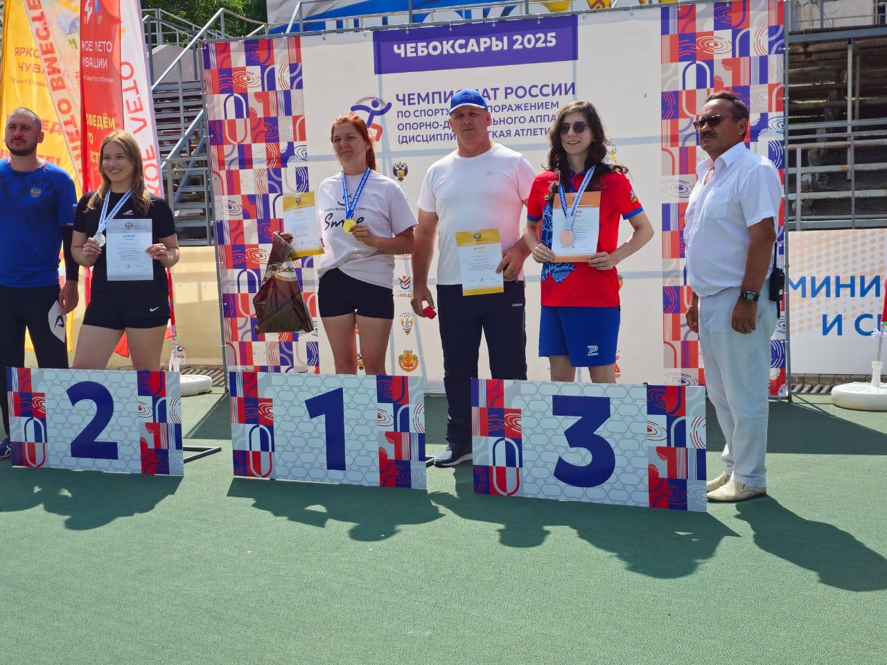 Легкоатлеты Дагестана отобрались на чемпионат мира В Чувашской республике прошел чемпионат России среди спортсменов с ограниченными возможностями здоровья. За награды соревнований боролись порядка 500 спортсменов из 55 регионов страны. Представители Дагестана стали обладателями 3 золотых, 7 серебряных и 6 бронзовых медалей. Чемпионами России стали Ислам Никамагомедов, Алигаджи Абдурахимов и Абукахир Даукаев, которые получили право представить страну на чемпионате мира в Нью-Дели. Сразу по две медали серебряного достоинства завоевали на турнире, выступая в разных дисциплинах Умув Магомедова, Магомедарип Зайналов, Магарам Мусаев. Двукратным бронзовым призером стал Алибулат Магомедов.