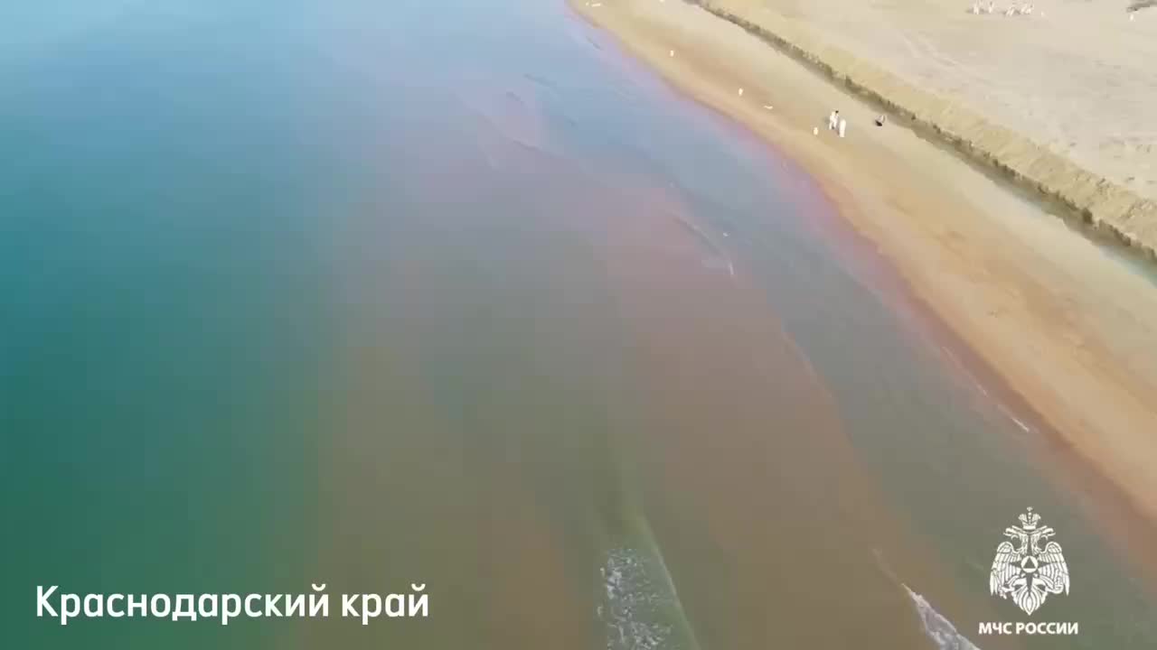 Водолазы МЧС продолжают очистку Черного моря от мазута у Анапы