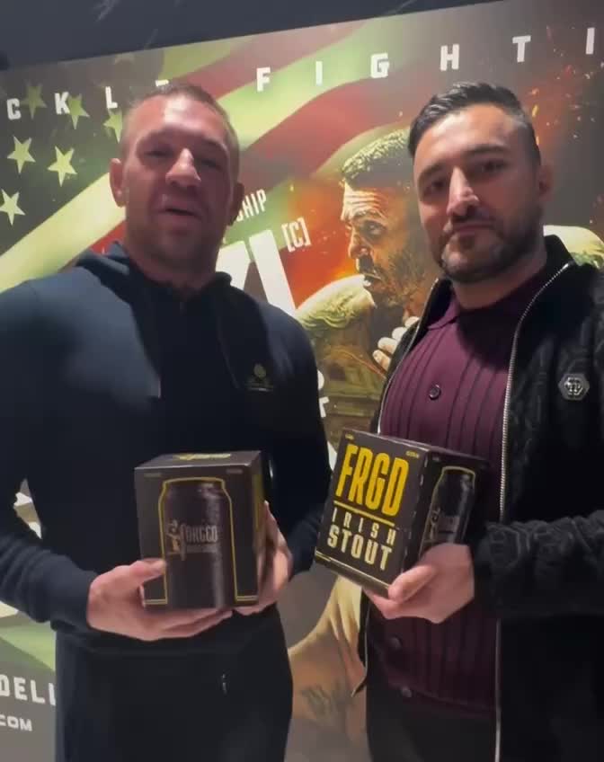Конор Макгрегор анонсирует выход пива Forged Irish Stout на рынок Армении