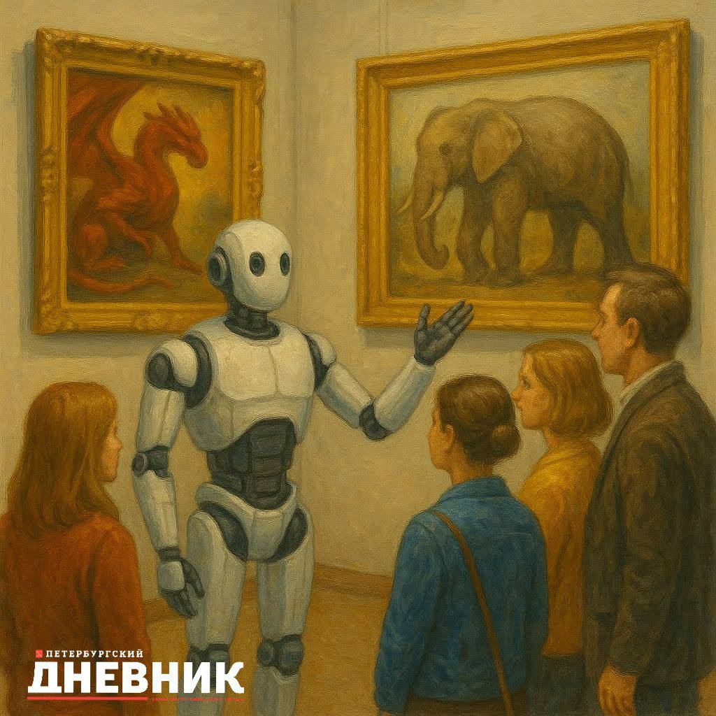 ИИ все ближе к культуре Артём Муккель аспирант СПбГУПТД получил грант на создание интеллектуального робота экскурсовода Этот робот будет способен вести диалог с посетителями адаптировать экскурсионные маршруты под их индивидуальные интересы и предоставлять информацию круглосуточно Система включает в себя технологии навигации распознавания и синтеза речи а также обширную базу знаний об экспонатах По словам Артёма традиционные экскурсии имеют свои ограничения зависимость от расписания языковые барьеры в то время как спрос на персонализированные услуги постоянно растет Робот экскурсовод призван решить эти проблемы предлагая индивидуальный подход каждому гостю Как вы думаете сможет ли робот экскурсовод полностью заменить человека Однозначно да это будущее Скорее дополнит но не заменит Нет человеческое общение незаменимо Фото DALL E Подписаться на Петербургский Дневник в MAX