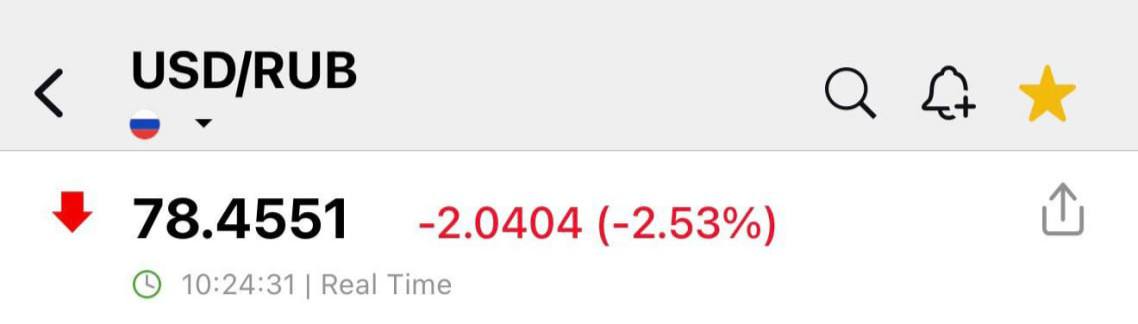 Доллар упал до 78 рублей bankser