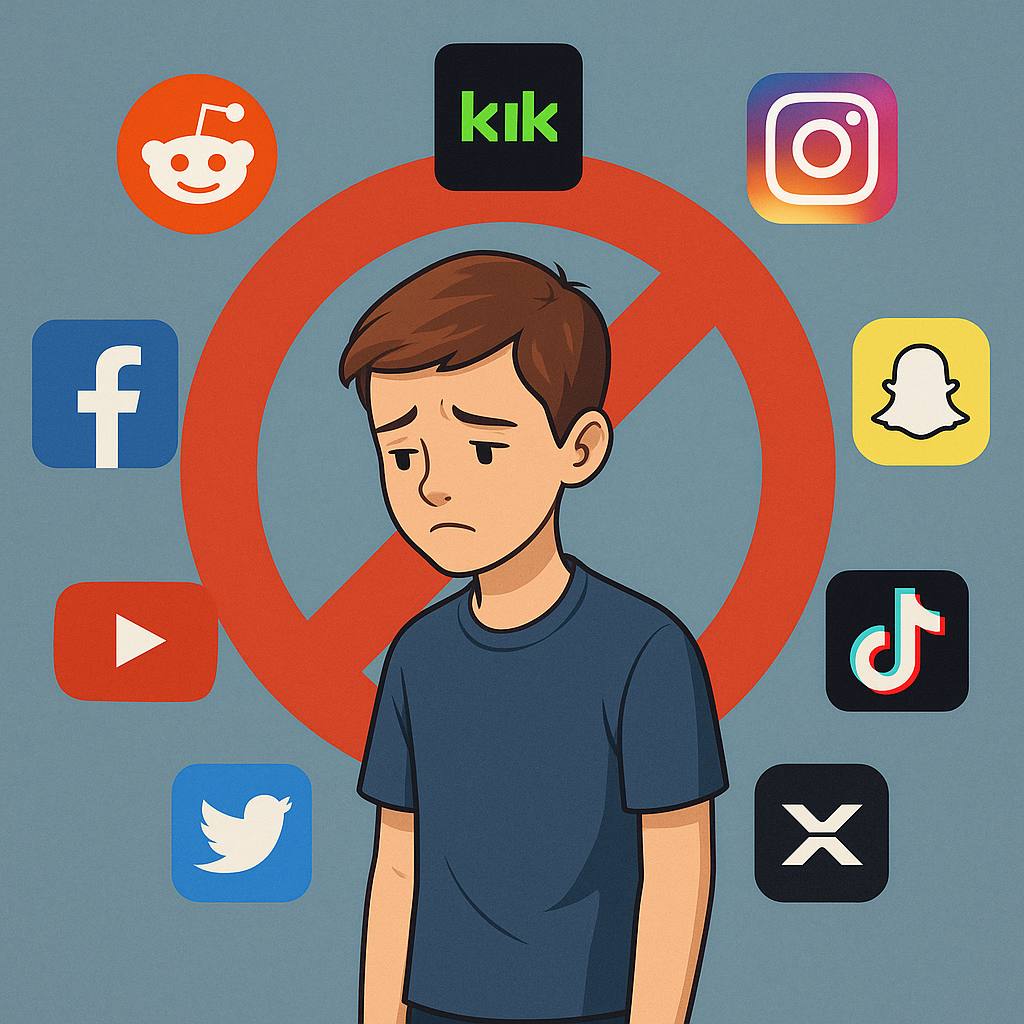 Австралия расширяет список какие соцсети под запретом для детей младше 16 лет Австралия добавила Reddit и Kick к перечню платформ где детям до 16 лет будет запрещено создавать аккаунты наряду с Facebook Instagram X YouTube TikTok и Snapchat Закон принят в 2024 году и вступит в силу в декабре 2025 го Его цель защита детей от нежелательного контента онлайн груминга и психологических рисков Согласно данным одного из исследований Центра возрастные ограничения становятся мировой практикой правительства стремятся снизить риски связанные с персональными данными и воздействием алгоритмов Отмечается что эффективность достигается при сочетании регулирования цифрового образования и ответственности платформ Такие меры уже действуют в Франции с 2023 года до 15 лет только с согласия родителей Ирландии с 2018 года регистрация с 16 лет Германии с 2018 года согласие родителей до 16 лет Бельгии с 2018 года с 13 лет без разрешения родителей Нидерландах с 2018 года регистрация только с 16 лет В России прямого запрета пока нет но действует закон о защите детей от вредной информации 436 ФЗ Обсуждается введение возрастного порога и усиление родительского контроля Напоминаем что важно развивать медиаграмотность и повышать прозрачность алгоритмов а не ограничиваться блокировками Принадлежат Meta признанной в России экстремистской и запрещённой организацией