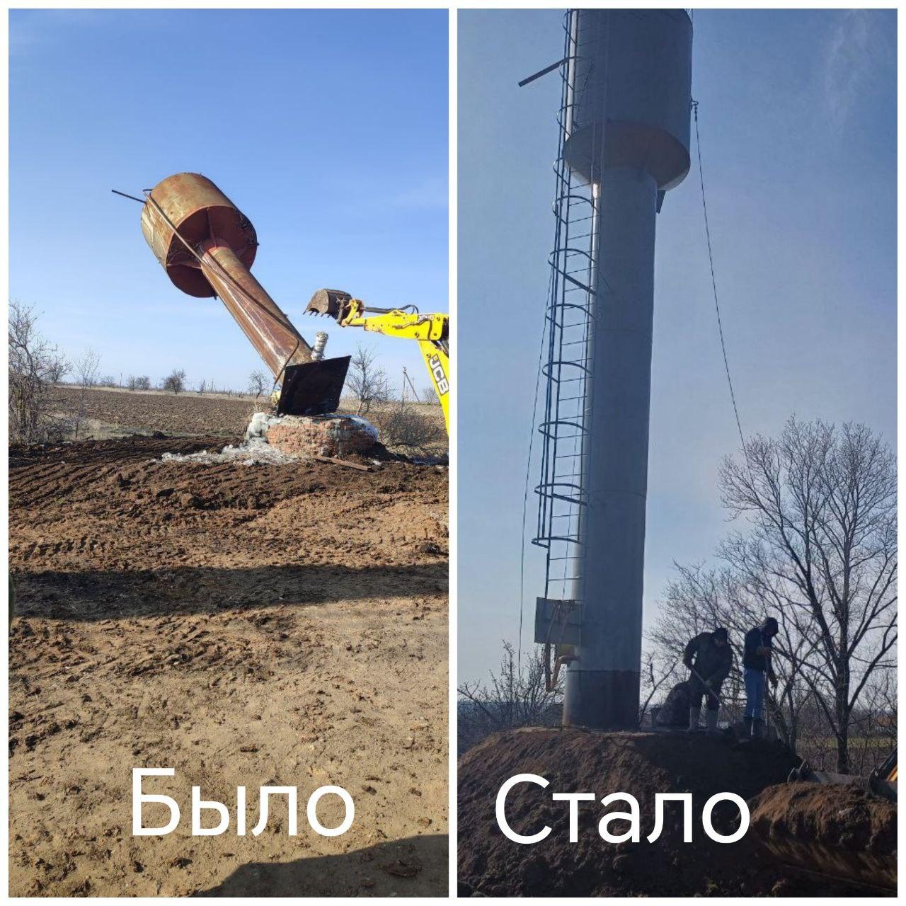 Пензенцы ввели в эксплуатацию водонапорную башню в селе Остриковка Токмакского муниципального округа  Взамен установленной еще в 1975 году конструкции смонтирована новая, отвечающая всем современным требованиям. Ее объем – 15 кубических метров.  «Таким образом, с начала года по поручению Губернатора Олега Мельниченко в рамках шефской помощи Пензенской области в Токмакском округе заменено три водонапорных башни. Две из них – в микрорайонах Интернат и Железнодорожный в Токмаке, одна – в селе Остриковка. Доступ к чистой питьевой воде получили порядка двух тысяч абонентов»,  - отметили представители региона-шефа.