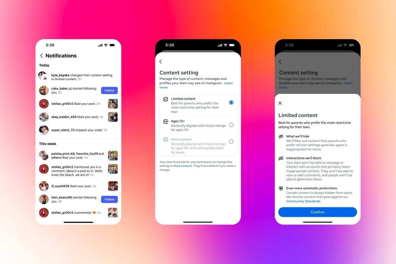 Несовершеннолетние пользователи Instagram будут видеть только контент с рейтингом 13 Компания заявила что вводит более строгую фильтрацию и пользователи младше 18 лет теперь будут видеть только контент соответствующий рейтингу PG 13 Подростки не смогут просматривать контент несоответствующих их возрасту в ленте аккаунтах и совершать подписки на них Со следующего года также появятся ограничения на чаты и общение с ИИ Несовершеннолетние пользователи не смогут изменить эту настройку без разрешения родителей Нововведение уже появилось в США Великобритании Австралии и Канаде а со следующего года это правило будет распространятся для пользователей всех стран Instagram продукт компании Meta признанной в России экстремистской организацией