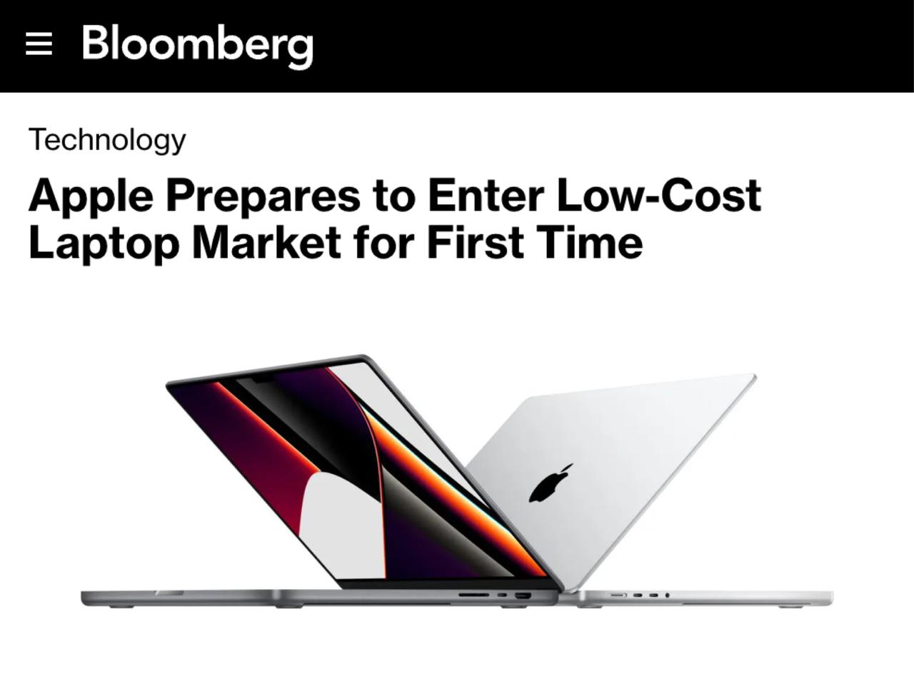 Apple выпустит MacBook дешевле iPhone ноутбук за 600 или 48 000 уже в начале 2026 года пишет Bloomberg Внутри свежий чип от последних айфонов Работать будет быстрее чем старые MacBook на M1 Прямой эфир