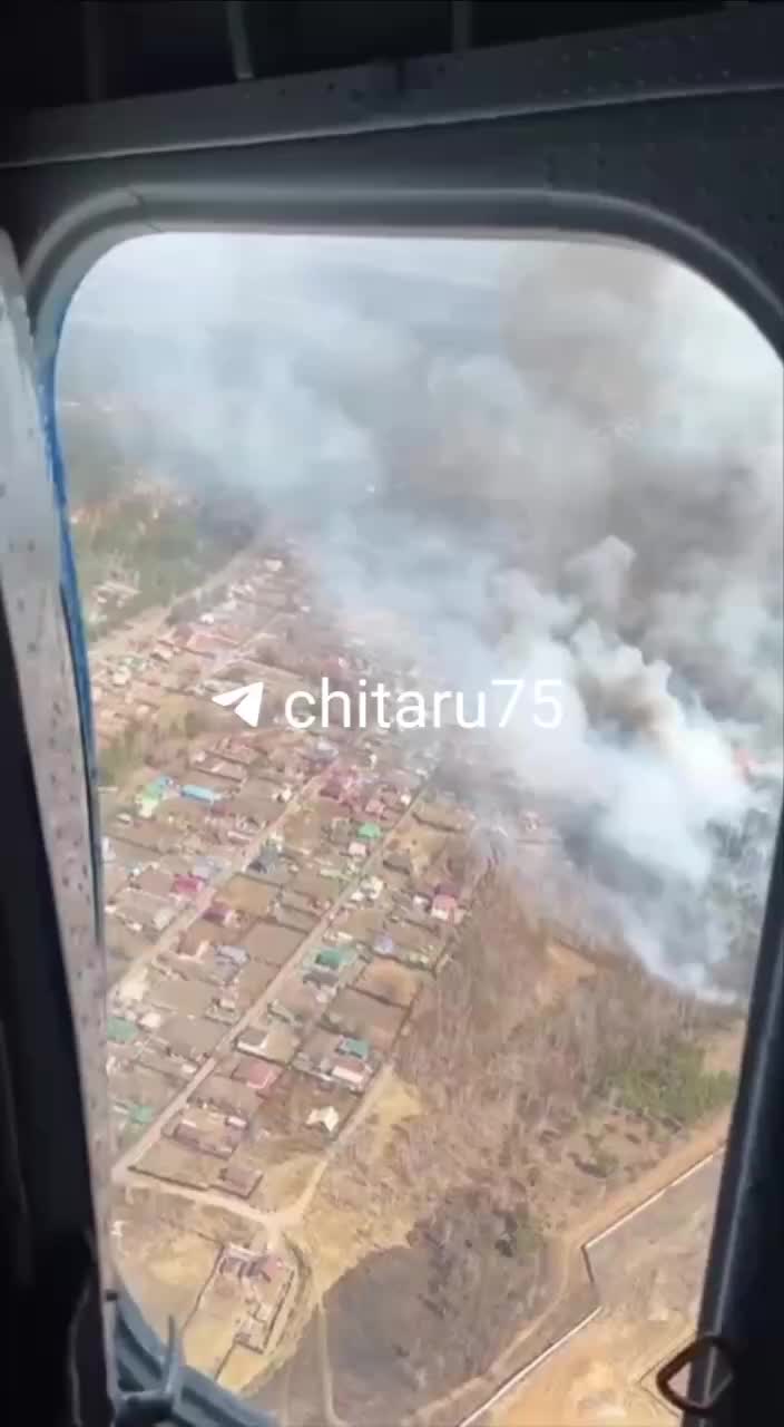 Лесной пожар в Смоленке под Читой: борьба с огнём продолжается