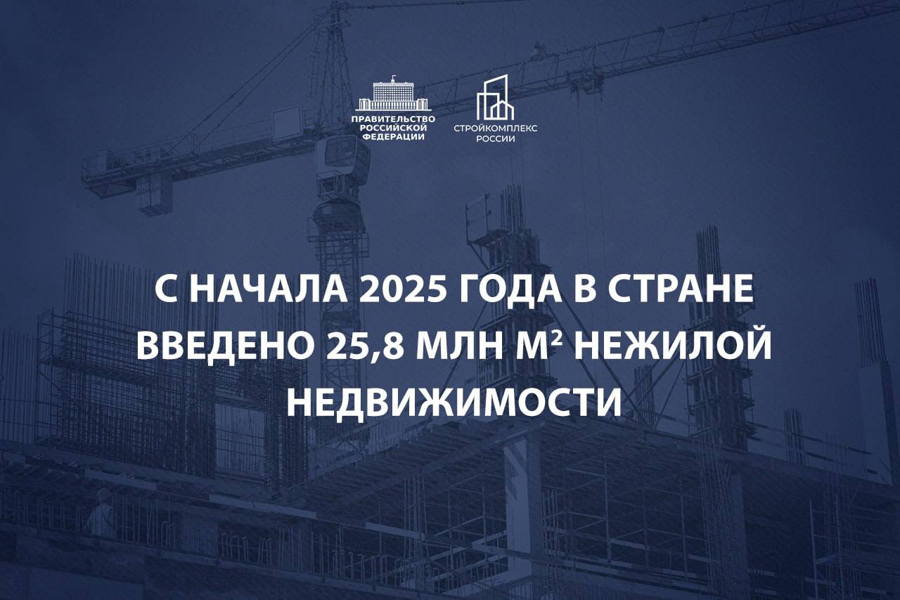 Строительство нежилой недвижимости играет ключевую роль в сбалансированном развитии наших городов Современный жилой квартал невозможно представить без всей необходимой инфраструктуры магазинов офисов производственных и административных зданий За девять месяцев 2025 года в России введено 25 8 млн кв метров площади нежилых зданий Это на 14 4 больше чем за тот же период прошлого года Такой рост говорит о планомерной работе по созданию условий для бизнеса и реализации инвестиционных проектов в регионах Наибольший рост продемонстрировали административные здания а также коммерческие объекты Регионами лидерами по вводу остаются Центральный Приволжский и Северо Западный федеральные округа При этом все округа показывают положительную динамику Значительно прибавили Уральский Дальневосточный и Сибирский Темп работ набран хороший теперь важно не сбавлять его Хочу сказать что эти цифры наглядное подтверждение того что экономика страны развивается а инфраструктура городов становится более комфортной для жизни людей