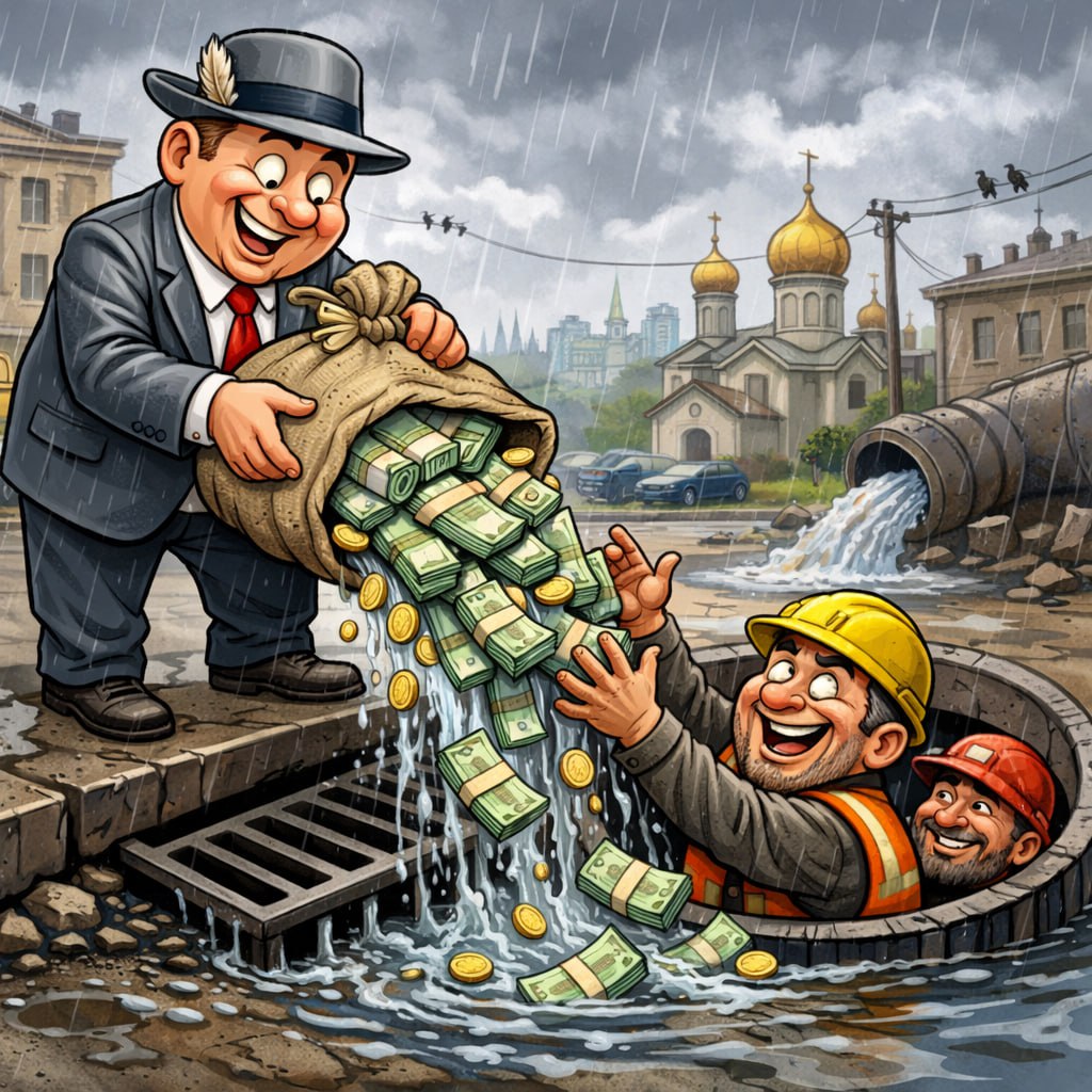 Почти 7 миллионов на ливневку а дороги когда чинить будем Администрация Читы потратит 6 8 млн рублей на содержание ливневой канализации в 2026 году При этом весной город традиционно тонет в лужах а дороги превращаются в реки На что уходят миллионы Подрядчик будет обслуживать резервуары очистные сооружения на Калинина водоотводы на перекрестках Недорезова Богомягкова и Лазо Завалишина 13 колодцев в Сенной Пади пруды испарители Работа за 6 8 млн Ежедневный осмотр читай дежурный обход Чистка колодцев раз в месяц Промывка труб дважды в год Консервация на зиму с октября В цену включено ВСЁ электричество охрана платежи за сброс в Читу утилизация отходов Вопросы Почему при таких расходах весной центр города заливает после каждого дождя Сколько еще контрактов по 6 7 млн нужно заключить чтобы ливневки наконец заработали Может проще сначала систему довести до ума а потом миллионы на обслуживание тратить Или как обычно деньги освоили а результата нет