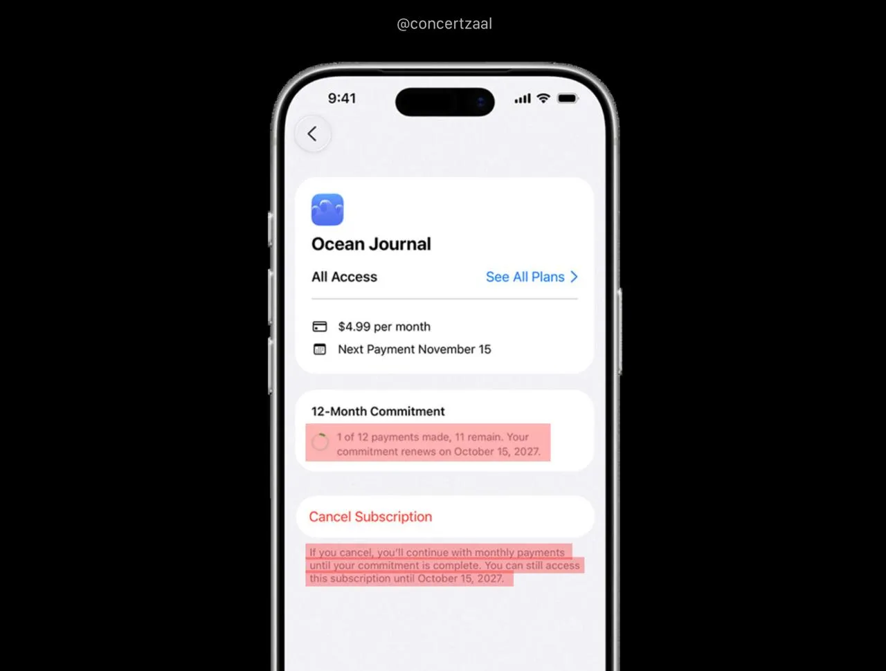 Аккуратнее с подписками в App Store появятся скрытые кредиты можно случайно подписаться не на 1 месяц а на целый год платежей Apple запускает новый формат деньги списываются 1 раз в месяц но обязаны платить минимум 12 месяцев Передумали удалили приложение неважно будут списывать деньги до конца срока Самое любопытное фича выйдет с iOS 26 5 почти по всему миру но не в США и Сингапуре Нейросети DarkGPT BOT
