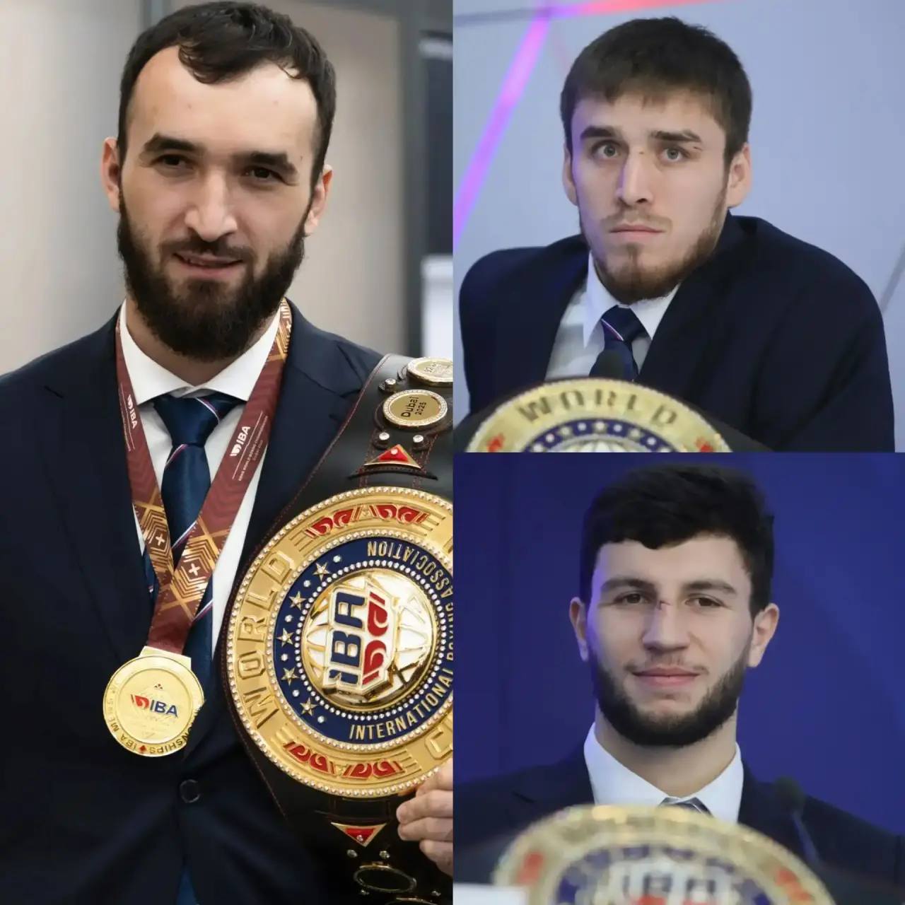 Трех чемпионов мира по боксу наградили орденами Почета Дагестана На ЧМ в Дубае трое дагестанцев Муслим Гаджимагомедов Шарабутдин Атаев и Джамбулат Бижамов завоевали золотые медали Глава республики Сергей Меликов вручил спортсменам государственные награды Муслим и Шарабутдин орден Почета Республики Дагестан II степени Джамбулат орден Почета Республики Дагестан III степени Подписывайтесь на РИА Новости Спорт в MAX