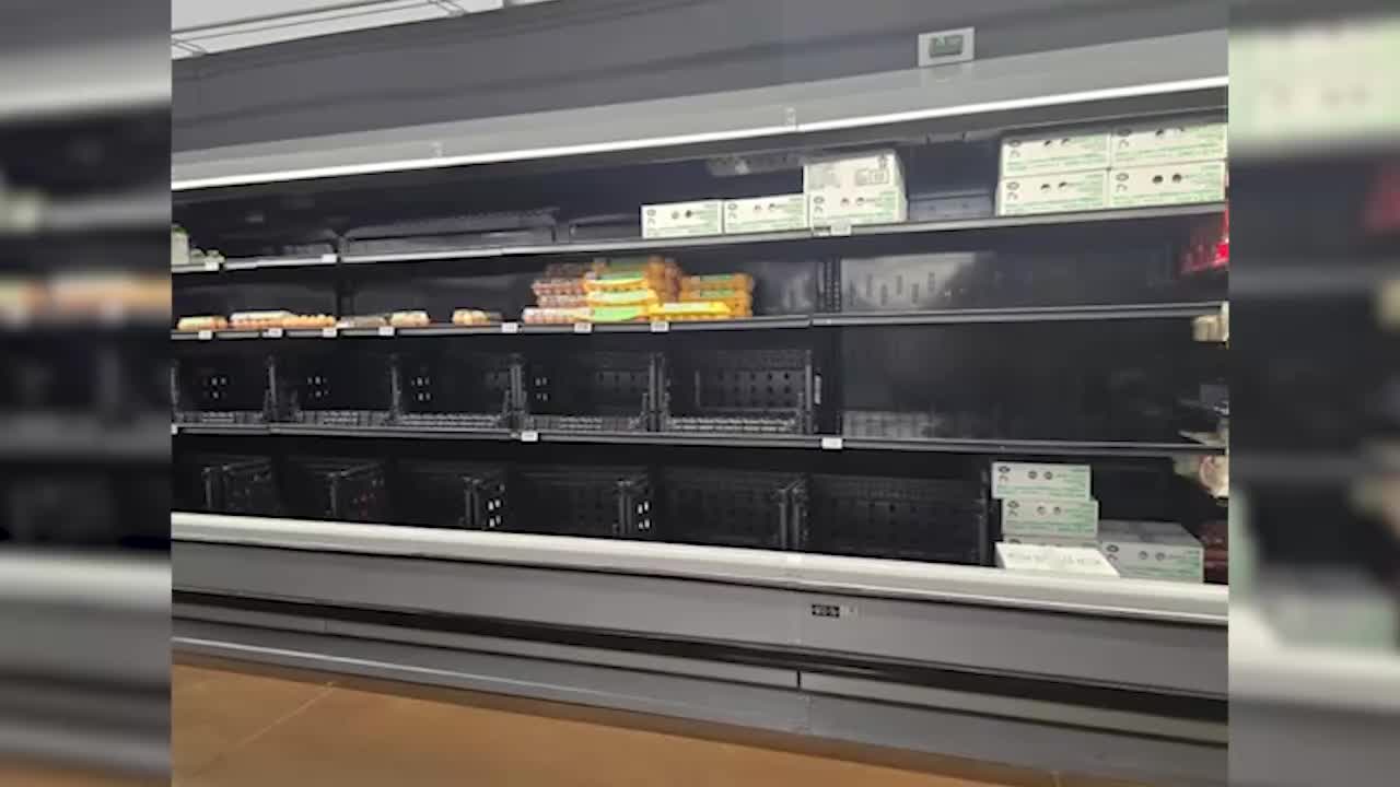 Американцы массово скупают продукты перед надвигающимся снежным штормом