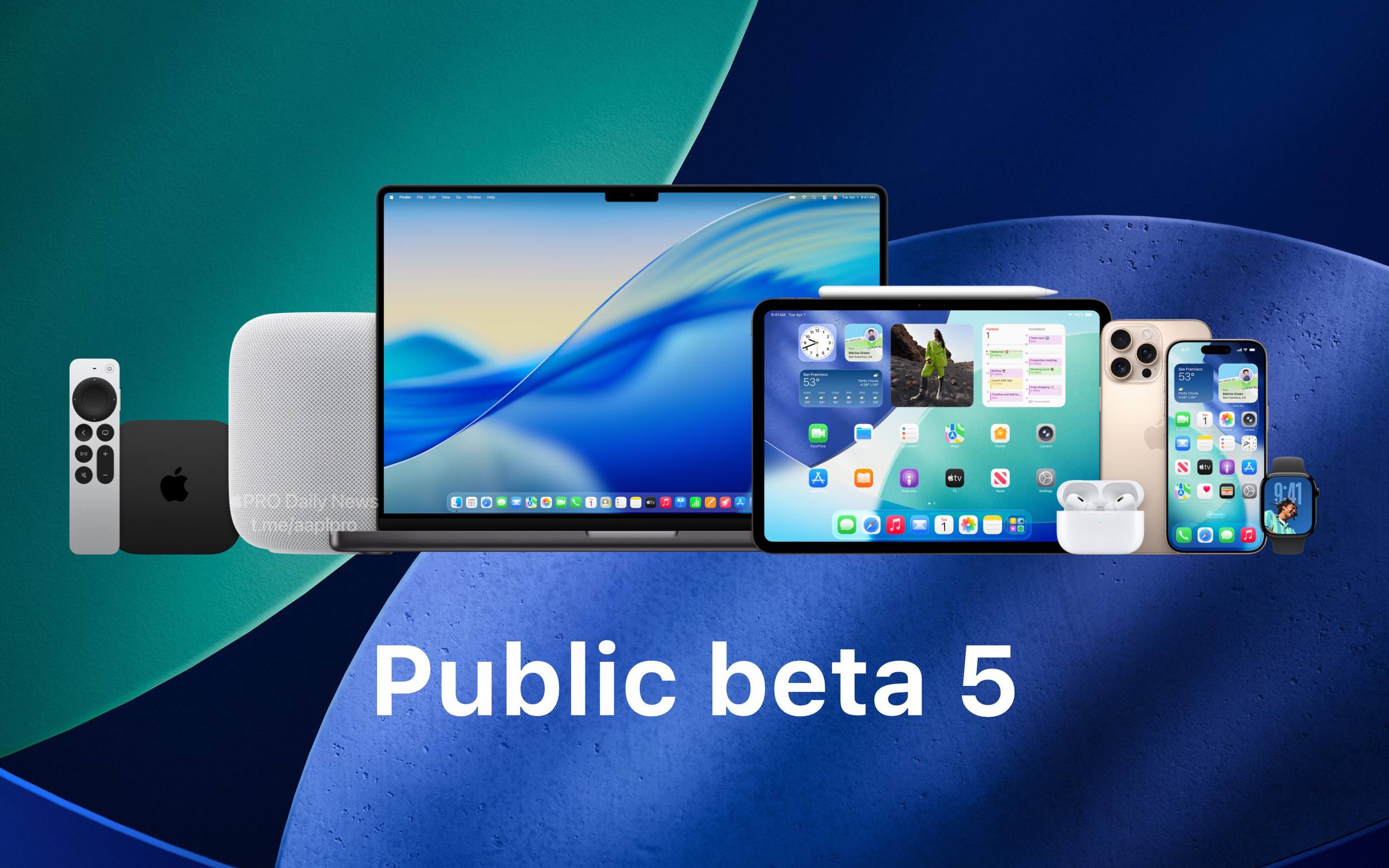 Apple уже также выпустила пятые публичные бета версии для тестировщиков iOS 26 Public beta 5 23A5330a iPadOS 26 Public beta 5 23A5330a macOS Tahoe 26 Public beta 5 25A5349a watchOS 26 Public beta 5 23R5350a tvOS 26 Public beta 5 23J5348a HomePod Software 26 Public beta 5 23J5348a Сборки абсолютно идентичны текущим версиям для разработчиков Чтобы получить публичную бета версию может потребоваться регистрация на специальном портале beta apple com