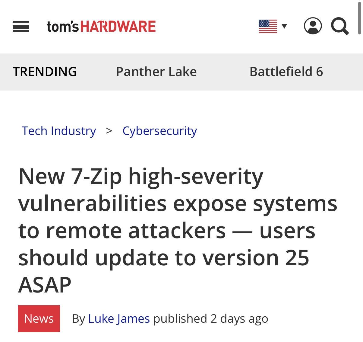 7 Zip УНИЧТОЖИТ ваш ПК в архиваторе нашли опаснейшую уязвимость Если вы на обновлялись c момента лета 2025 ваш комп под угрозой Вирусы попадают из за ошибки распаковки ссылок в архивах Ошибку пофиксили в обнове 25 00 летом Автообновления у 7 Zip нет так что срочно обновитесь здесь Распространите PushEnter