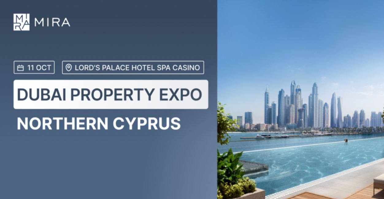 11 октября на Северном Кипре пройдет выставка Dubai Property Expo. Узнайте, как зарабатывать на сдаче в аренду или перепродаже недвижимости в ОАЭ, рассмотрите комфортные условия рассрочки, ипотеки и эксклюзивные спецпредложения.   Откройте новые горизонты для инвестиций и отдыха.  Вход на мероприятие по приглашениям, бесплатная регистрация по ссылке.