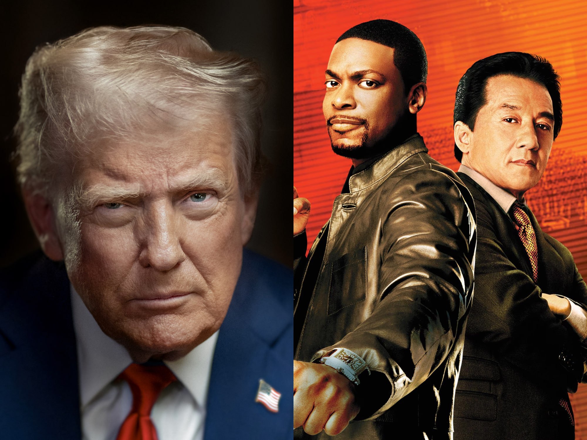 Дональд Трамп убедил Paramount в необходимости снять Час пик 4 Несколько дней назад в издании Semafor появилась интересная информация что президент США продвигает семье Эллисон с которой у него отличные взаимоотношения и которая владеет Paramount идею о возрождении комедийной франшизы Причина Трамп якобы считает себя фанатом серии Четвертый фильм давно находится в разработке однако процесс застопорился из за желания Джеки Чана и Криса Такера увидеть в режиссерском кресле Бретта Рэтнера постановщика оригинальной трилогии отмененного много лет назад из за обвинений в сексуальном нападении Всё бы ничего но сегодня Deadline опубликовало апдейт Paramount действительно подобрала Час пик 4 студия выступит дистрибьютором картины Первые три части напомню выпускала Warner Bros через дочернюю компанию New Line Cinema