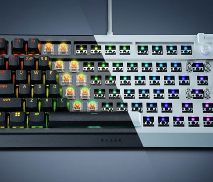 Razer представила свою первую barebone-клавиатуру BlackWidow V4 75 Razer услышала запрос геймеров и представила свою первую механическую клавиатуру кастомных сборок. BlackWidow V4 75 поставляется в формате barebone — то есть, «голый» корпус без переключателей и кейкапов. За $139,99 Razer предлагает клавиатуру с пластиковым дном и алюминиевой верхней крышкой. Читать далее