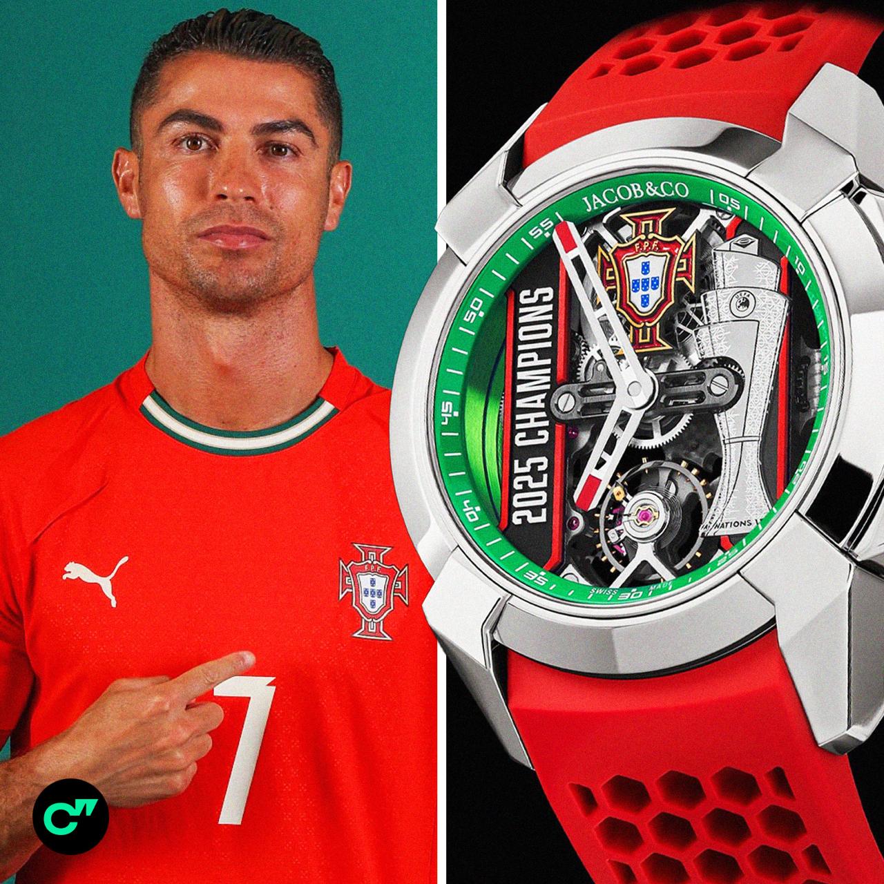 Роналду подарил футболистам сборной эксклюзивные часы Jacob Co с именными гравировками в честь победы в Лиге наций так Криштиану мотивировал партнеров перед решающим матчем отбора ЧМ Отдельный экземпляр форвард Аль Насра передал вдове погибшего Диогу Жоты настоящий лидер Назвать победителя матча Арсенал Бавария