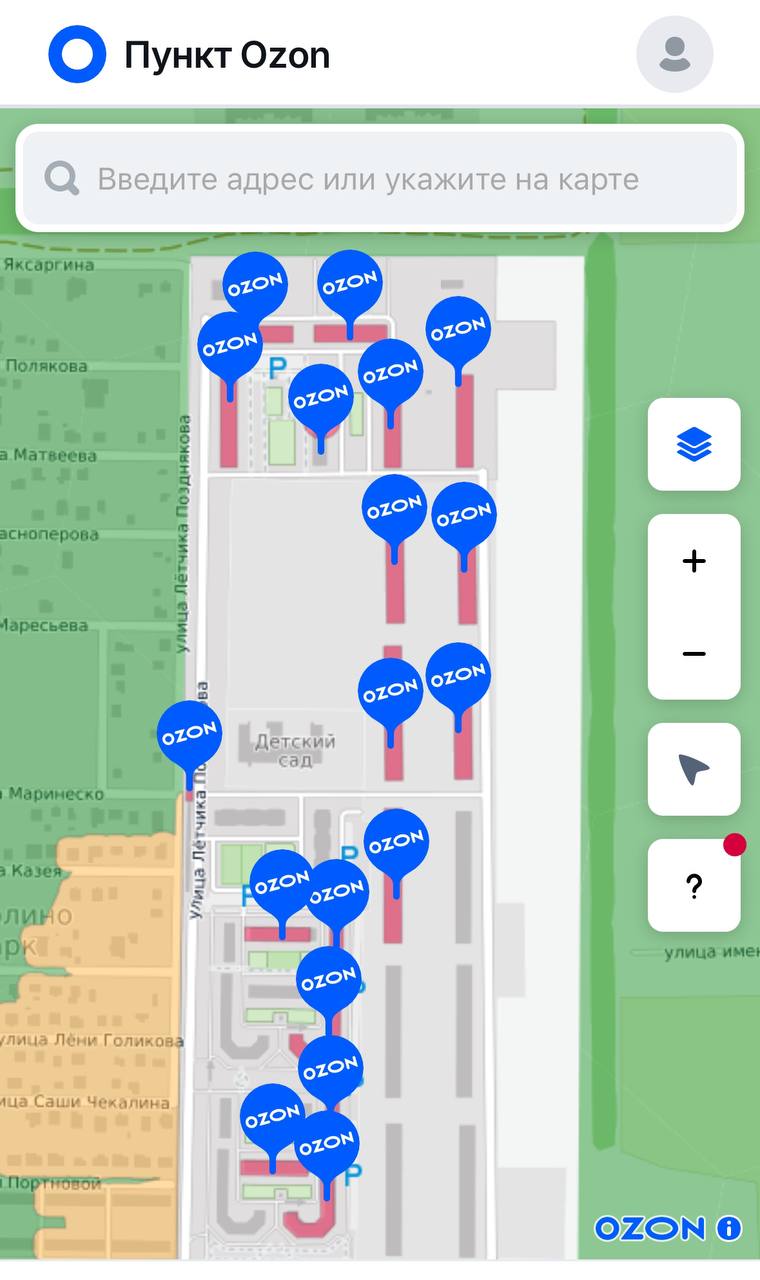 В Краснодаре нашли квартал, в котором сразу восемнадцать  !  пунктов выдачи Озона.   Скоро ПВЗ будет больше, чем квартир