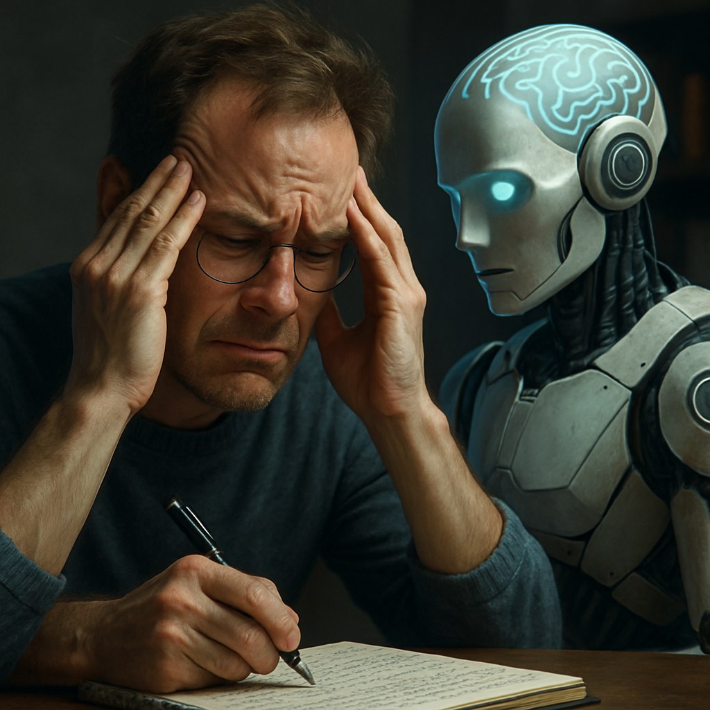 Новый обзор MIT предупреждает о "когнитивном долге" от использования AI-ассистентов для написания текстов! Исследование показывает, что применение таких инструментов, как ChatGPT, может ослаблять мышление и затруднять обучение. Эксперты утверждают, что постоянное делегирование умственной нагрузки уменьшает критическое восприятие информации. #AI #искусственныйинтеллект #обучение AI OFFICIAL