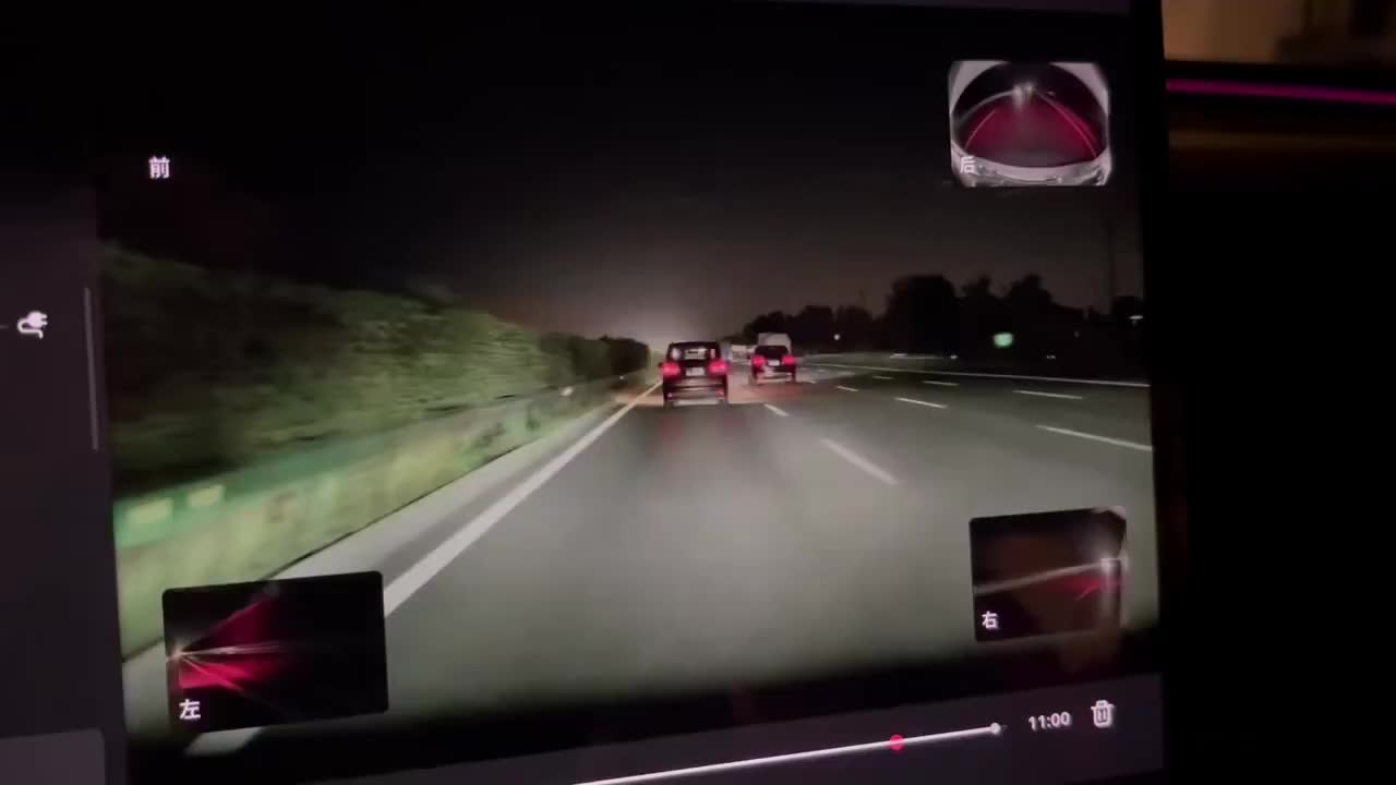 Tesla с автопилотом успешно избежала столкновения с встречным автомобилем