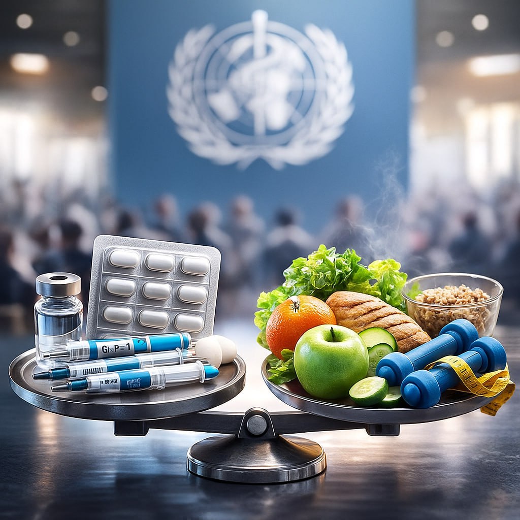 ВОЗ выпустила доклад по лекарствам для лечения ожирения Речь идёт о препаратах на основе рецепторов GLP 1 среди которых в том числе печально известный Оземпик международная организация советует использовать их только в том случае если индекс массы тела превышает 30 что и считается ожирением Оценили они и ущерб от этого недуга в 2024 году порядка 3 7 млн смертей по всему миру были связаны с избыточным весом При этом гендиректор ВОЗ Тедрос Гебрейесус констатирует что полагаться исключительно на лекарства нельзя они должны быть лишь частью терапии в сочетании с правильным питанием и физической активностью Кроме того необходимо не допускать и злоупотребление данными препаратами а также незаконную торговлю ими Бросаем жрать встаём на лыжи ЗДРАВООХРАНЕНИЕ Колючий Телеграм  Колючий Дзен Youtube