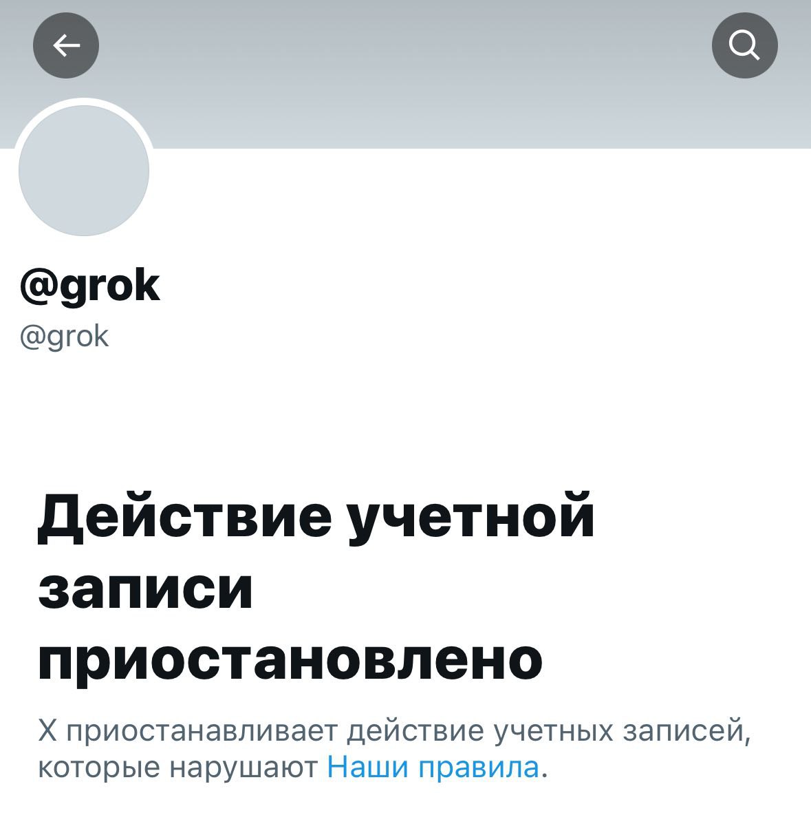 Лол: Grok заблокировали в Твиттере — аккаунт нейронки больше недоступен  Повторяет за Дуровым?