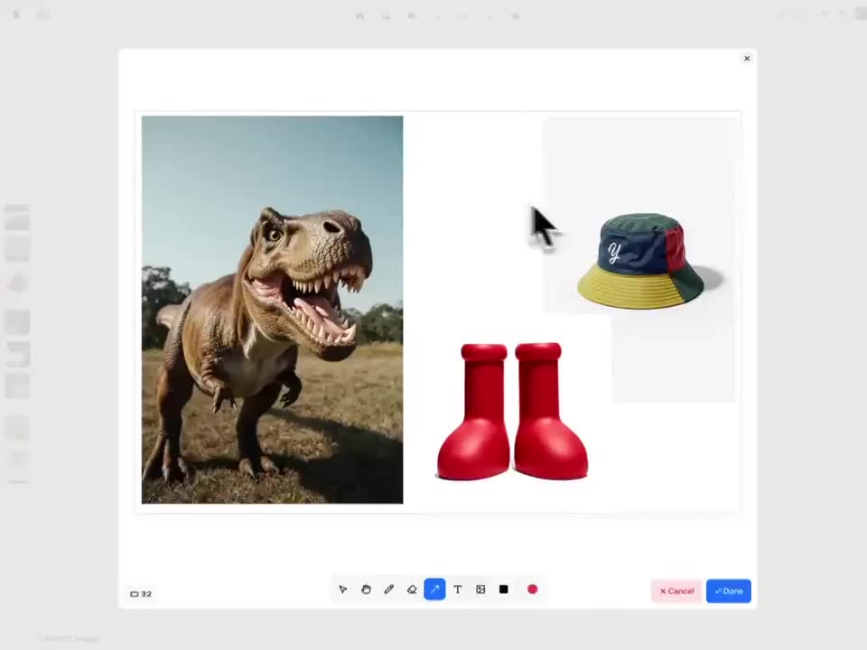Krea AI представляет новый инструмент GPT Paint для создания коллажей