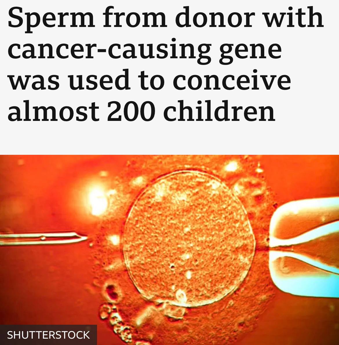 В Европе почти 200 детей оказались зачаты с помощью спермы донора с МУТАЦИЕЙ вызывающей рак Донор аноним на протяжении 17 лет успел сдать сперму в 14 разных странах делал он это без генетического теста В итоге мутацию обнаружили уже после того как стало известно о жертвах минимум у 10 детей диагностировали рак а некоторые уже умерли в раннем возрасте Самое страшное что точное количество жертв неизвестно Крипота techmedia