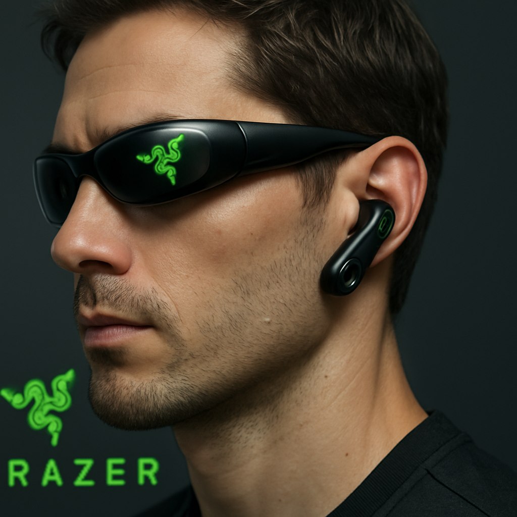 Razer представила концепт AI носимого устройства напоминающего беспроводные наушники с встроенными камерами Новинка известная как Project Motoko оснащена двумя камерами расположенными на уровне глаз которые позволяют захватывать объекты и текст в вашем окружении Устройство работает на чипе Qualcomm Snapdragon и включает несколько микрофонов для обработки голосовых команд и окружающего звука Motoko также предлагает управление аудио без помощи рук что делает его удобным для повседневного использования Устройство совместимо с основными AI моделями что открывает новые возможности для взаимодействия с технологиями PRO AI OFFICIAL
