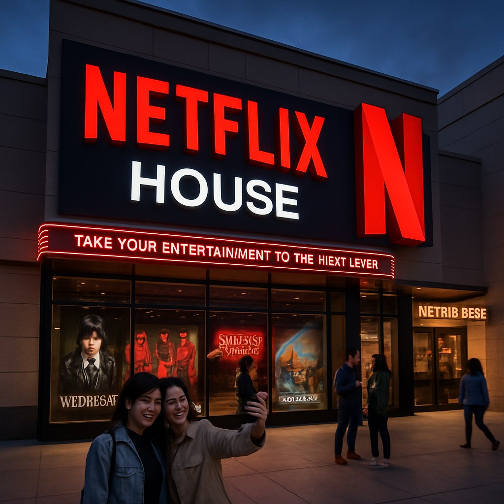 Netflix открывает свои первые дома развлечений Netflix House в Филадельфии начнет свою работу 12 ноября в торговом центре King of Prussia а Netflix House в Далласе откроется 11 декабря в Galleria Dallas Эти заведения занимают более 100 000 квадратных футов и предлагают бесплатный вход с разнообразными платными и бесплатными активностями посвященными популярным шоу таким как Среда Игра в кальмары и Странные дела Посетители смогут делать селфи с любимыми персонажами наслаждаться показами фильмов отведать блюда в Netflix Bites и испытать приключения с друзьями в стиле One Piece PRO AI OFFICIAL