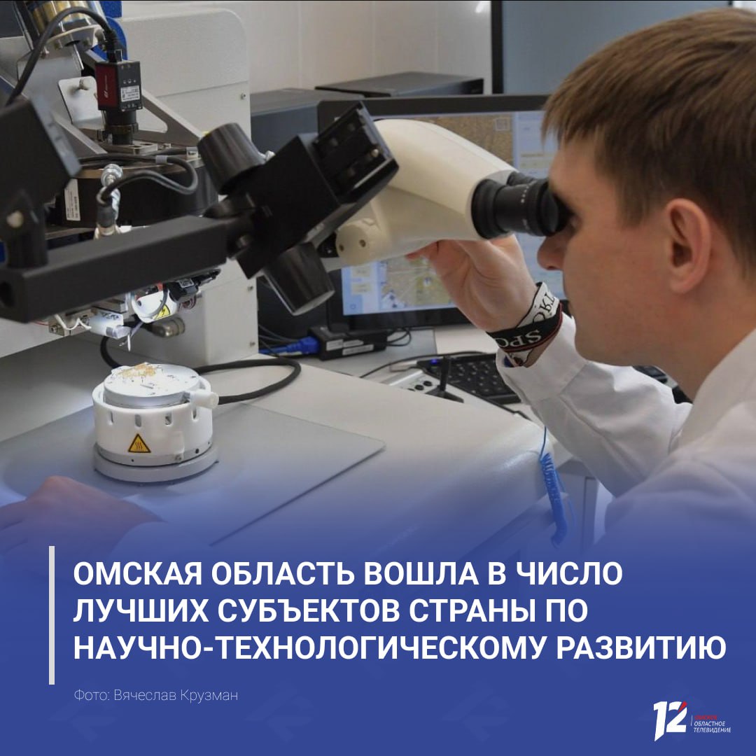 Виталий Хоценко Омская область вошла в число лучших субъектов страны по научно технологическому развитию Регион улучшил свои позиции в рейтинге Минобрнауки России поднявшись на семь строчек и заняв 12 е место по итогам прошлого года Этот рейтинг показывает как эффективно работают власти региона насколько развита среда для наукоёмкого бизнеса и какие условия созданы для научной и исследовательской деятельности Пятая часть экономики Омской области это высокотехнологические и наукоемкие отрасли Наука и технологии для нашего региона стратегическое направление развивать которое мы продолжим подчеркнул губернатор Подписывайтесь на 12 канал в МАХ