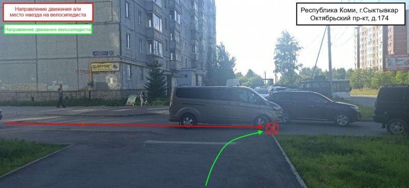 В Сыктывкаре минивэн сбил 9-летнего велосипедиста  На Октябрьском проспекте возле дома №174 42-летний водитель минивэна сбил мальчика на велосипеде. Ребёнок двигался по тротуару, когда автомобилист выезжал с прилегающей территории.  Мальчик получил ушиб стопы, госпитализация не потребовалась.