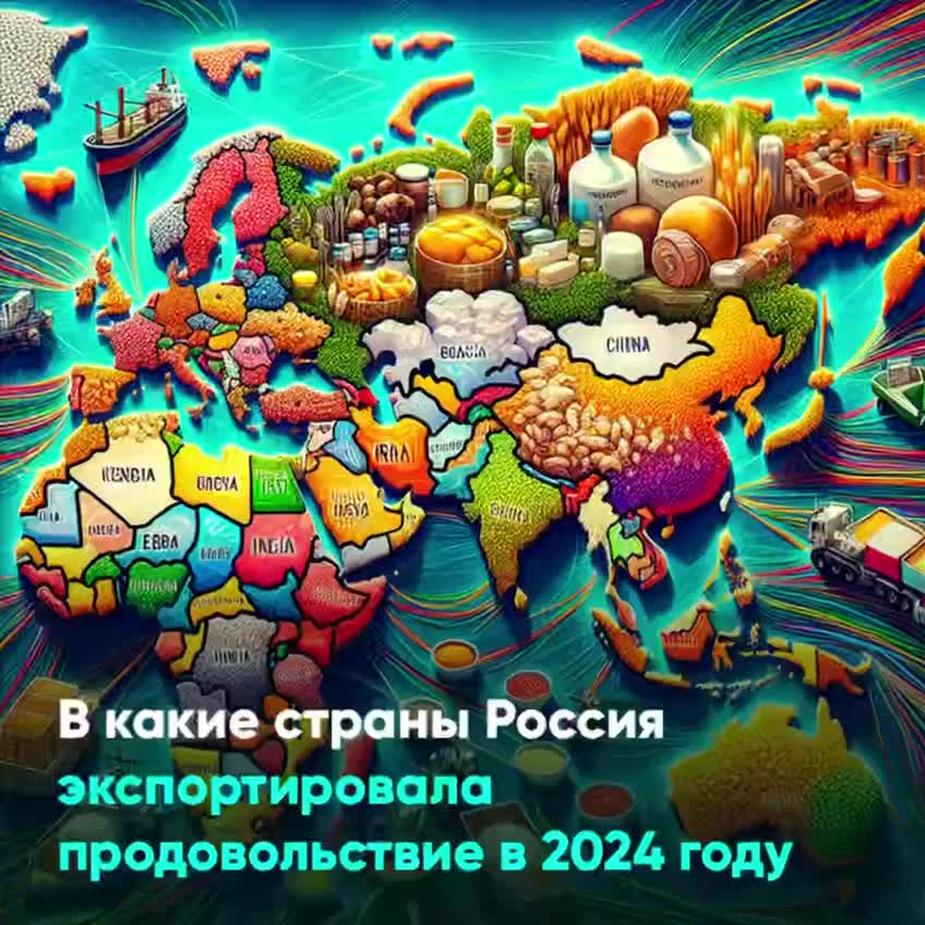 Россия увеличила экспорт сельхозпродукции на 9,5%, рекордные поставки в Азию и Африку