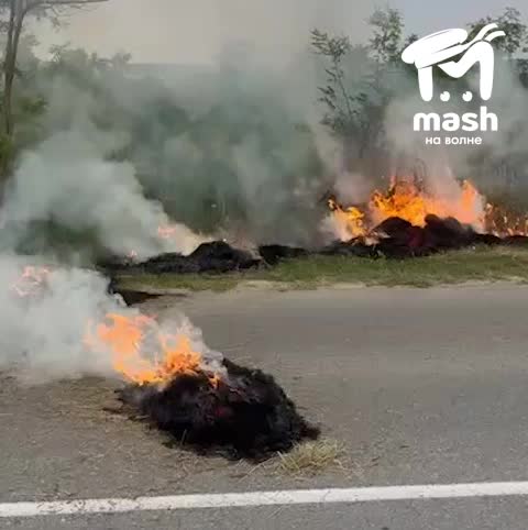 Пожарные успешно ликвидировали возгорание трактора в Мценском районе