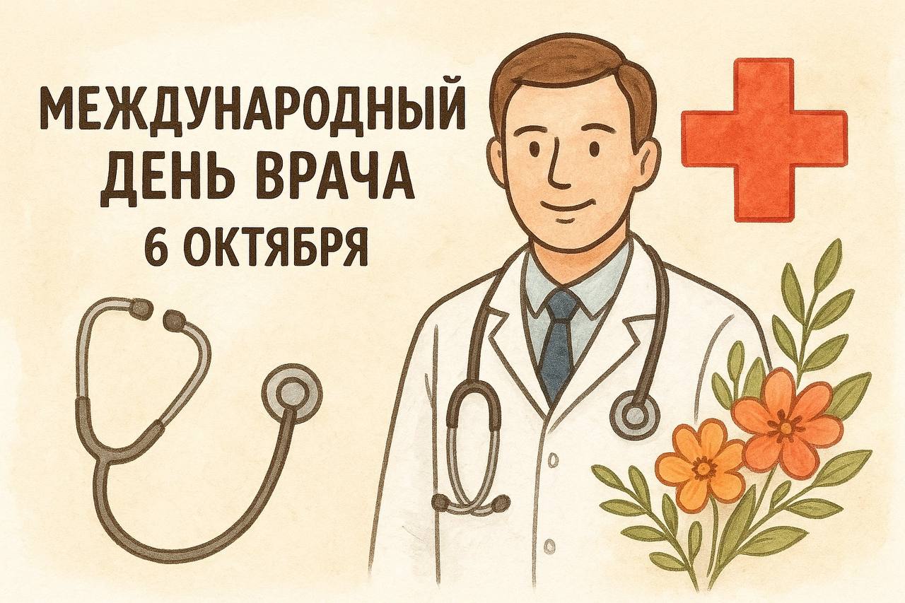 Сегодня весь мир говорит два важных слова Спасибо доктор   В первый понедельник октября отмечается Международный день врача праздник который объединяет людей в белых халатах по всему земному шару Этот день не просто дата в календаре Это повод вспомнить что профессия врача это не просто работа Это Призвание Готовность прийти на помощь в любое время суток Мужество Ежедневные битвы за каждую жизнь в которых нет места ошибкам Сострадание Умение не только лечить но и поддержать добрым словом вселить надежду Врачи это те кто встречает нас в самом начале жизни и провожает в её конце Они дарят шанс облегчают боль возвращают улыбки Давайте в этот день скажем спасибо всем кто стоит на страже нашего здоровья Терапевтам в поликлиниках хирургам в операционных педиатрам медсёстрам и санитарам всем кто составляет единую команду чья цель наше благополучие Ваш труд бесценен Здоровья вам сил терпения и простой человеческой благодарности   Чтобы всегда быть в курсе событий и больше знать об истории подписывайся