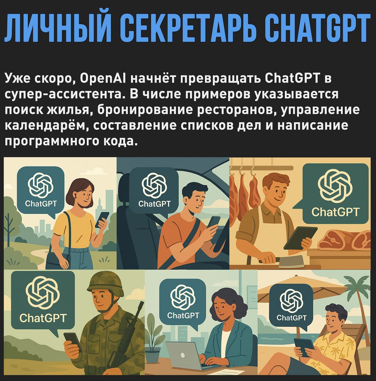 OpenAI планирует превратить ChatGPT в универсального супер-помощника, который будет помогать пользователям во всех сферах жизни Мой Компьютер