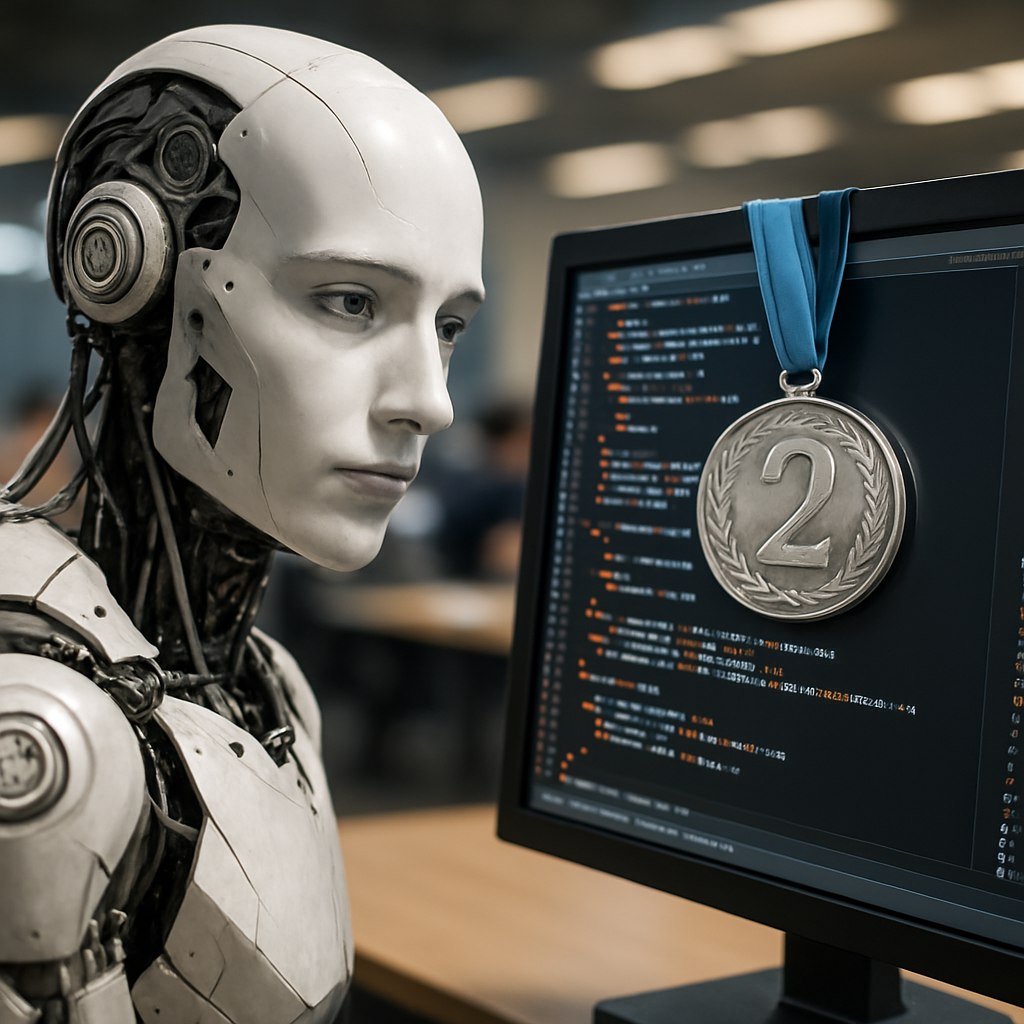 Модель искусственного интеллекта от OpenAI заняла второе место на международном соревновании по программированию AtCoder Heuristics World Finals!    Конкурс включает в себя решение сложнейших задач оптимизации, что подчеркивает высокие достижения в области ИИ. Этот успех подтверждает способности современных алгоритмов в решении практических задач.  #AI #OpenAI #CodingCompetition    AI OFFICIAL