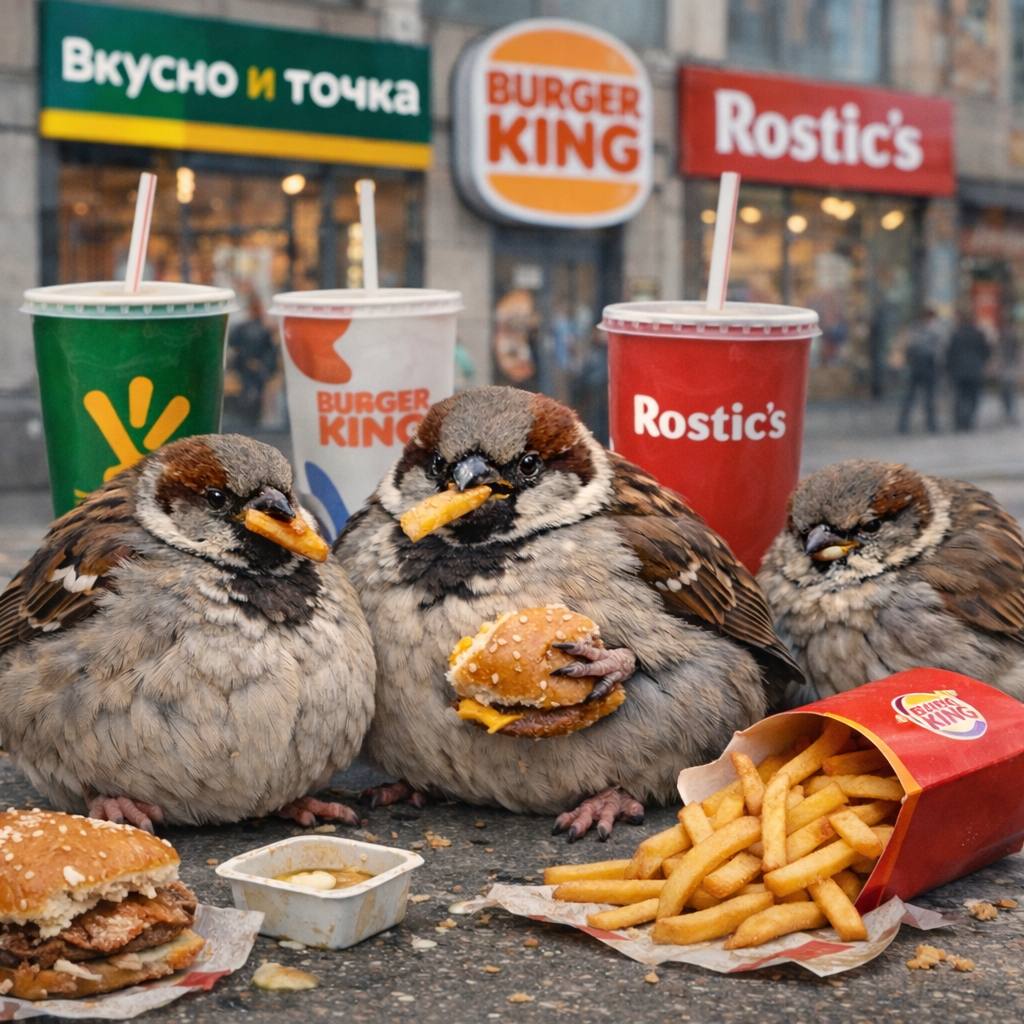 Российские воробьи страдают ожирением из за фастфуда Воробьи в городах питаются рядом с точками быстрого питания это отрицательно сказывается на их здоровье и приводит к ожирению Птицы теперь могут переваривать быстрые углеводы меняется их гормональный фон что приводит к ухудшению размножения   Петербург Life в Telegram Max