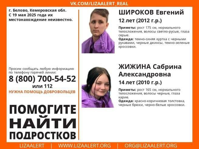 В Кузбассе возбуждено уголовное дело по факту исчезновения двух подростков, сообщили в СК. В Белове 14-летняя девочка и 12-летний мальчик, самовольно ушли из социального учреждения и не вернулись, до сих пор их местонахождение не установлено. Детей ищут полицейские, сотрудники МЧС, волонтёры. Вести-Кузбасс