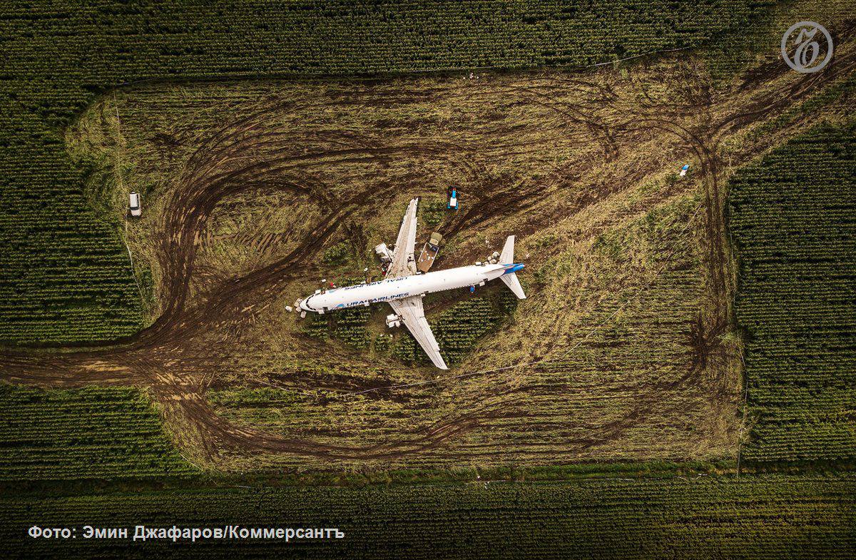 Опубликован отчет о расследовании инцидента связанного с посадкой самолета A321 Уральских авиалиний на кукурузное поле у подмосковного аэропорта Жуковский 16 августа 2019 года экипаж осуществляя выруливание обратил внимание на птиц О них предупреждал пилотов и диспетчер однако летчики особо по этому поводу не переживали Пролетай птица сказал командир судна после начала разгона Посадка на кукурузное поле прошла удачно Никто из 233 человек находившихся на борту не пострадал Двигатели пилоты отключили уже после того как самолет остановился на поверхности Моделирование установило что полет мог быть продолжен но безопасную работу поврежденных пернатыми двигателей никто не гарантировал Подробнее в материале Ъ Чайки сбили тягу Подписывайтесь на Ъ Оставляйте бусты