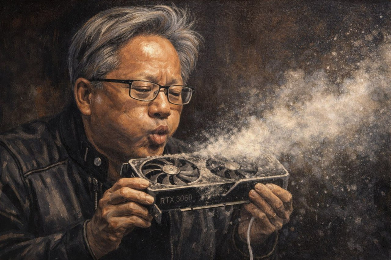 Nvidia хочет снова производить RTX 3060 старичка могут воскресить из за жесткой нехватки комплектующих для современных видеокарт Из за нехватки памяти инженеры Хуанга вспомнили про серию RTX 30xx она работает на устаревшей памяти которую не скупают для дата центров Если слухи подтвердятся новая старая видеокарта вернётся на полки уже в марте Твоя RTX 3060 снова актуальная видеокарта exploitex