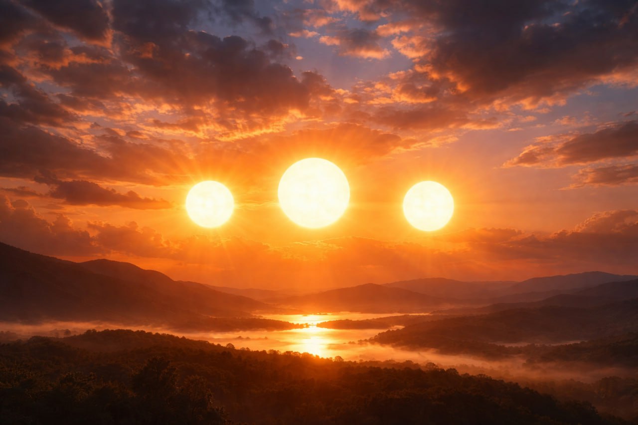 ТРИ Солнца одновременно появятся на выходных в районе Подмосковья по словам синоптиков их можно будет наблюдать из за морозов Это редкое погодное явление называется ПАРГЕЛИЙ Причина возникновения преломление солнечных лучей кристалликами льда в воздухе Чаще всего паргелий наблюдают в январе апреле августе или октябре когда солнце расположено низко над землёй Ждём видосов