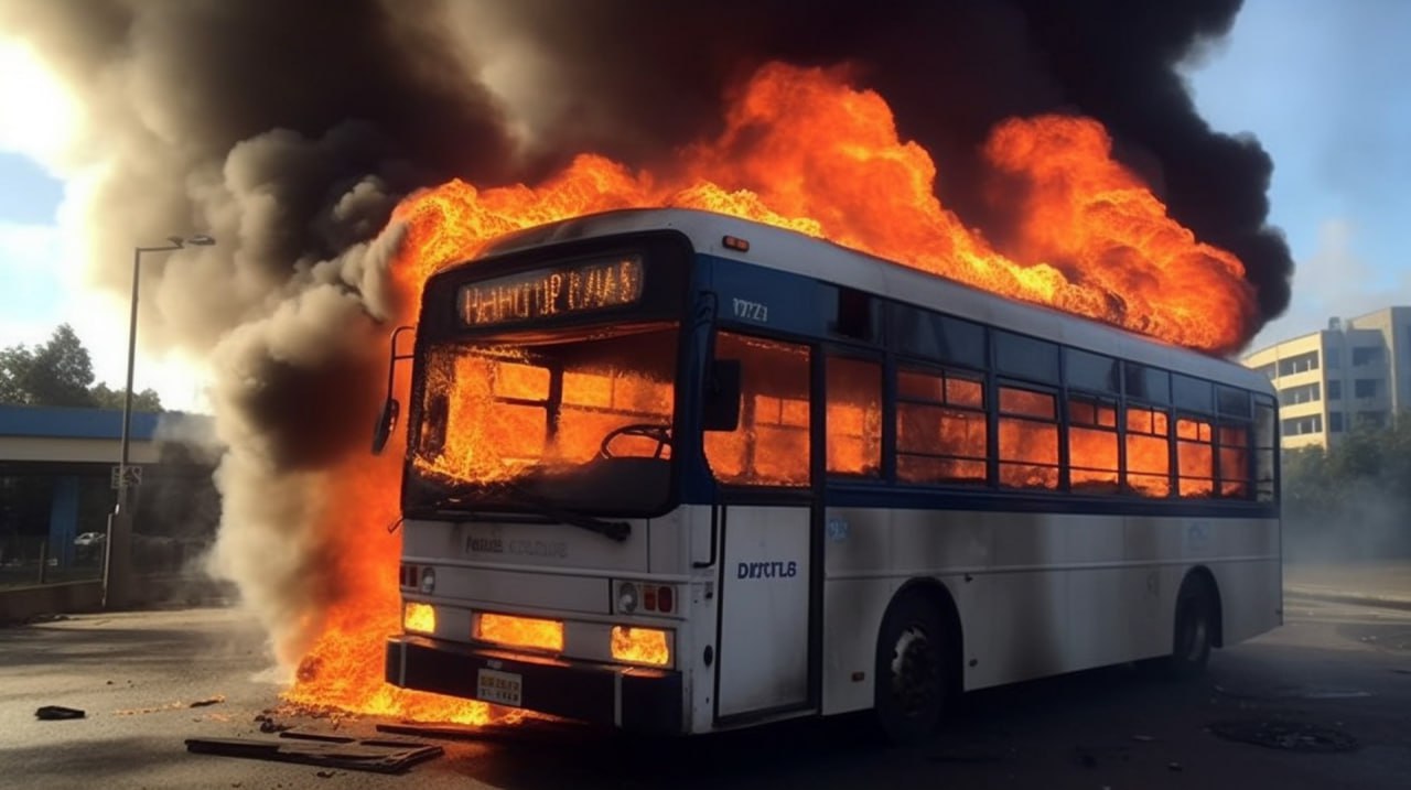 В Алапаевске крупный пожар уничтожил половину общественного транспорта города 24 декабря в автобусном парке ООО Алапаевское АТП сгорели пять автобусов Еще два повреждены Предприятие потеряло больше половины подвижного состава Последствия для пассажиров печальные на маршруты выходит меньше автобусов оставшиеся рейсы переполнены Диспетчеры заявляют что пригородные маршруты до 12 января будут ходить по расписанию Пожар тушили 98 минут пострадавших нет Причину возгорания сейчас выясняют дознаватели МЧС Информация о ЧП стала известна только сейчас Присылайте фото видео и новости OSTagilCity bot