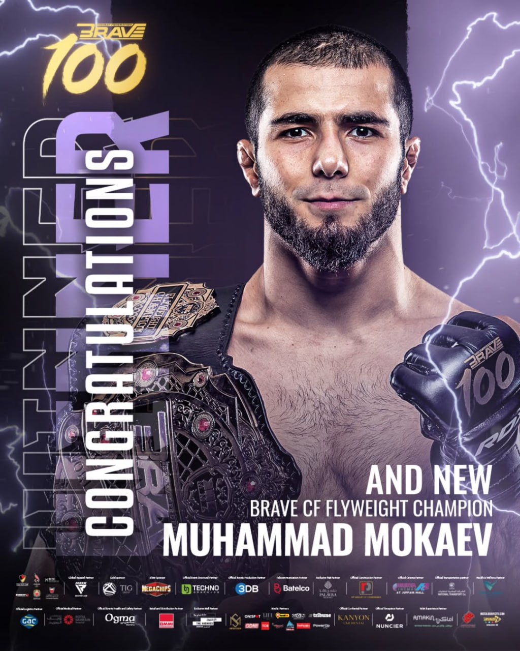 Мухаммад Мокаев новый чемпион BRAVE Мокаев ярко оформил победу над Джерардом Бернсом ТКО во 2 м раунде На первых секундах раунда Мокаев поймал соперника коротким левым отправил в нокдаун и добил без шансов Теперь его рекорд 16 0 в ММА Подпишись на Meta MMA