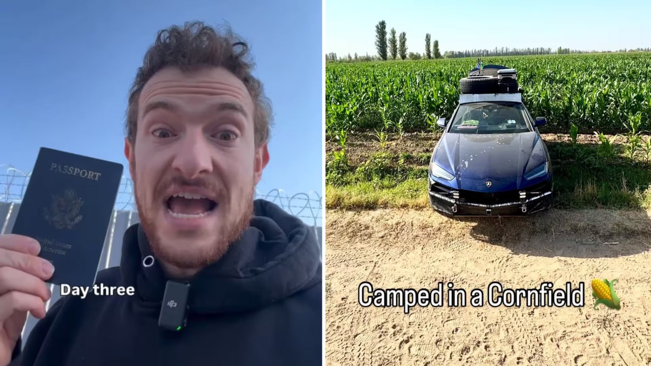 Американец на Lamborghini три дня не мог покинуть Узбекистан из за проблем с оплатой штрафа Блогер из США совершающий кругосветное путешествие на Lamborghini несколько дней не мог выехать из Узбекистана По его словам он был готов оплатить штраф за просрочку пребывания автомобиля однако на таможенном посту не работал терминал для оплаты а нужной суммы наличными у него не оказалось   uznews uz ru news 103845 uznews