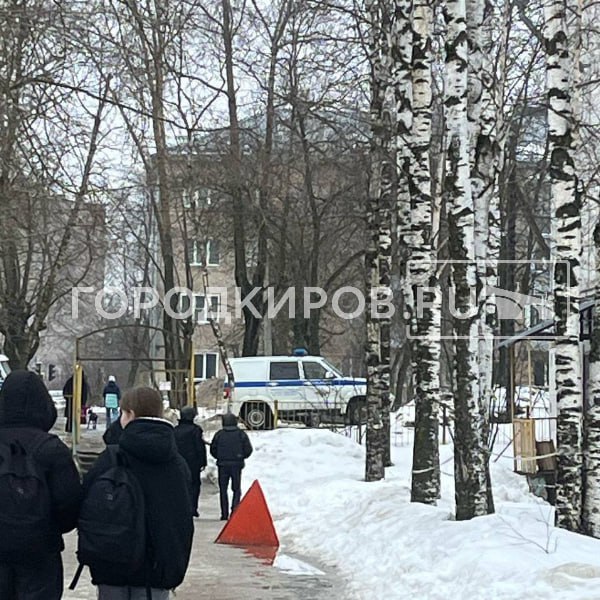 В Кирове эвакуировали Гимназию №46 по улице Ломоносова, 29б из-за сообщения о минировании  На месте работают спецслужбы.