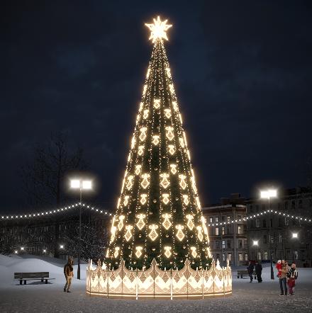 В Кировском районе Перми установят искусственную новогоднюю ёлку высотой 12 м и диаметром 3 8 4 м за 3 4 млн Конструкция будет украшена светодиодной лентой шарами и световыми мотивами с защитным ограждением рассчитана на эксплуатацию при 35 35 C Подпишитесь на нас в ТГ MAX ВК Прислать материал