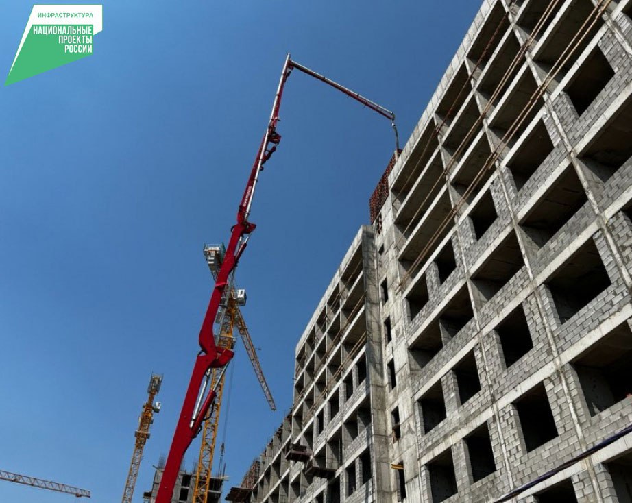 Более 230 тысяч кв. м жилья построено в крае за пять месяцев Из них 106,3 тыс. кв. м – многоквартирные дома, 125,2 тыс. кв. м – индивидуальное жилье. Это на 135% больше, чем за аналогичный период 2024 года. Плановый показатель на 2025 год – 510 тыс. кв. м, текущее выполнение – 45,4%. Основной рост обеспечивает строительство в Хабаровской агломерации. Строительство реализуется в рамках нацпроекта «Инфраструктура для жизни», инициированного Президентом РФ. Также в крае реализуется программа «Доступное арендное жилье» при поддержке Минвостокразвития и АО «ДОМ.РФ». Планируется построить 2388 квартир. Уже заселен дом в Комсомольске-на-Амуре, скоро заселится дом в Хабаровске. #нацрейтинг27 #инвестклимат27 #нацпроекты27